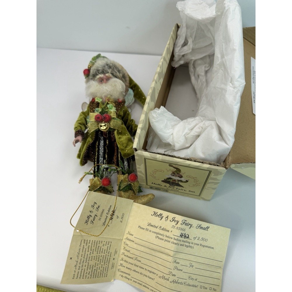 Mark Roberts Fairy Small Holly And Ivy‎ Christmas Limited Edition 51-85866